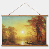 アルバート・ビエルシュタットの有名な二点の風景画 吊り下げ型タペストリー (正面)