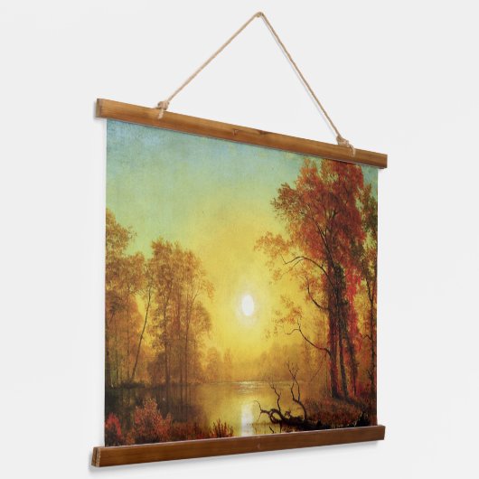 アルバート・ビエルシュタットの有名な二点の風景画 吊り下げ型タペストリー (傾斜あり)