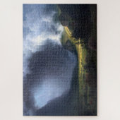 アルバート・ビエルシュタット渓谷に嵐を迎える ジグソーパズル (縦)