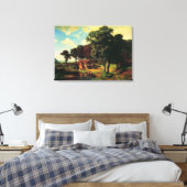 アルバート・ビエルシュタット素朴・ア・ミル キャンバスプリント (インサイチュ (寝室))