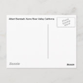 アルバート・ビエルシュタット、カーンズ川バレーカリフォルニア ポストカード (裏面)