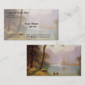 アルバート・ビエルシュタット、カーンズ川バレーカリフォルニア 名刺 (正面/裏面)