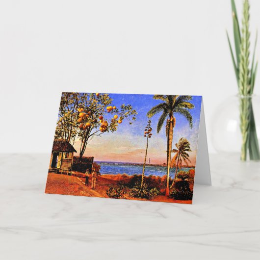 アルバート・ビエルシュタット、バハマの景色 カード (正面)