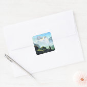 アルバート・ビエ絵を描ルシュタットのスタバフ秋、 スクエアシール (封筒)