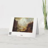 アルバート・ビエ絵画ルシュタットの山の中1867 カード (裏面)