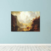 アルバート・ビエ絵画ルシュタットの山の中1867 キャンバスプリント (インサイチュ (ウッドフロア))