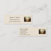 アルバート・ビエ絵画ルシュタットの山の中1867 スキニー名刺 (正面/裏面)