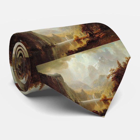 アルバート・ビエ絵画ルシュタットの山の中1867 ネクタイ (ロール)
