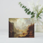 アルバート・ビエ絵画ルシュタットの山の中1867 ポストカード (スタンド正面)