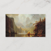 アルバート・ビエ絵画ルシュタットの山の中1867 名刺 (裏面)