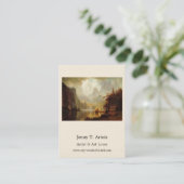 アルバート・ビエ絵画ルシュタットの山の中1867 名刺 (スタンド正面)