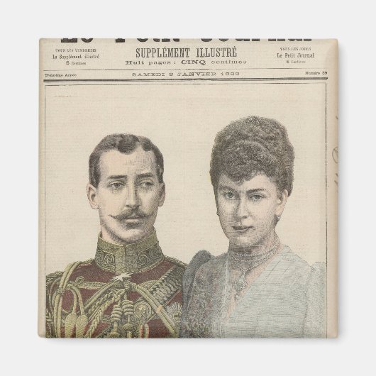 アルバート・ビクター・デュークの婚約 マグネット (正面)