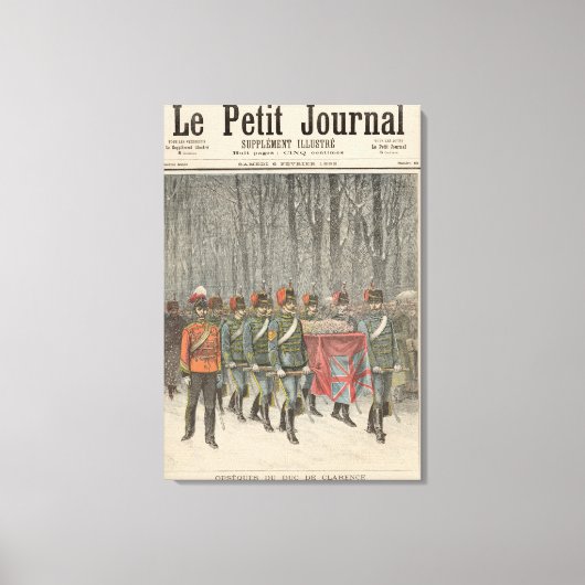 アルバート・ビクター・デューク・オブ・クラレンスの葬儀 キャンバスプリント (正面)