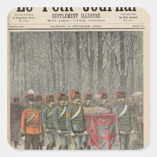 アルバート・ビクター・デューク・オブ・クラレンスの葬儀 スクエアシール (正面)