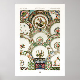 アルバート・ラシネットによる18世紀のパターン ポスター