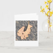 アルバート リスの葉っぱ 🐿️  カード (黄色い花)