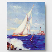 アルバート・B・マークスによる灯台の帆走 フォトプラーク (正面)