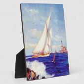 アルバート・B・マークスによる灯台の帆走 フォトプラーク (側面)