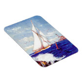 アルバート・B・マークスによる灯台の帆走 マグネット (右側)