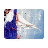 アルバート・B・マークスによる灯台の帆走 マグネット (横)