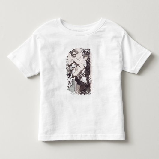 アルバート、Duc de Broglieの風刺漫画 トドラーTシャツ (正面)