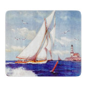 アルバートBの灯台のそばを航行している。マーク カッティングボード (正面)