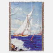 アルバートBの灯台のそばを航行している。マーク スローブランケット (正面縦)