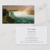 アルバートBierstadtナイアガラ・フォールズの絵画の芸術の芸術家 名刺 (正面/裏面)