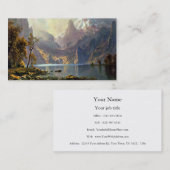 アルバートBierstadt著ネバダの芸術を絵を描くタホ湖 名刺 (正面/裏面)