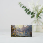 アルバートBierstadt著ネバダの芸術を絵を描くタホ湖 名刺 (スタンド正面)