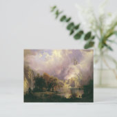 アルバートBierstadt 1870年著ロッキー山脈の景色 ポストカード (スタンド正面)