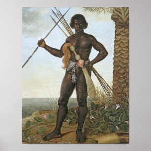 アルバートEckhout著Homemのafricano (アフリカの人) ポスター