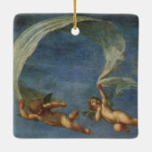 アルバーニの『キューピッドに導かれるアドニス』天使の詳細 セラミックオーナメント (裏面)
