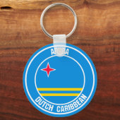 アルバ丸エンブレム キーホルダー (正面)