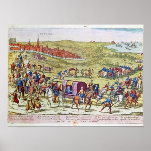 アルバ公はスペインに召還された ポスター (正面)