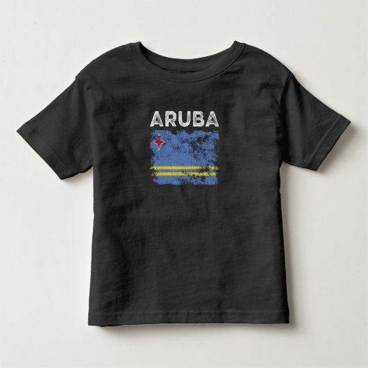 アルバ動揺して国旗 – アルバン国旗 トドラーTシャツ (正面)
