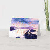 アルバ区ブラスコットランドウォーターカラーグリーティングカード カード (正面)