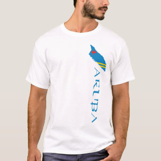 アルバ国地図フラグ Tシャツ