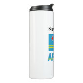 アルバ国旗とアルバンパーソナライズされた国旗 タンブラー (回転左)