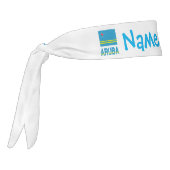 アルバ国旗とアルバン国旗の青の個人設定 タイヘッドバンド (回転270)