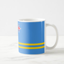 アルバ国旗のセラミックマグカップ コーヒーマグカップ
