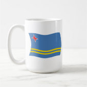 アルバ国旗のマグカップ コーヒーマグカップ (左)