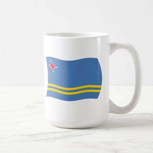 アルバ国旗のマグカップ コーヒーマグカップ (右)