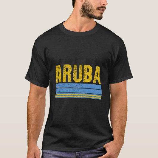 アルバ国旗アルバS Tシャツ (正面)