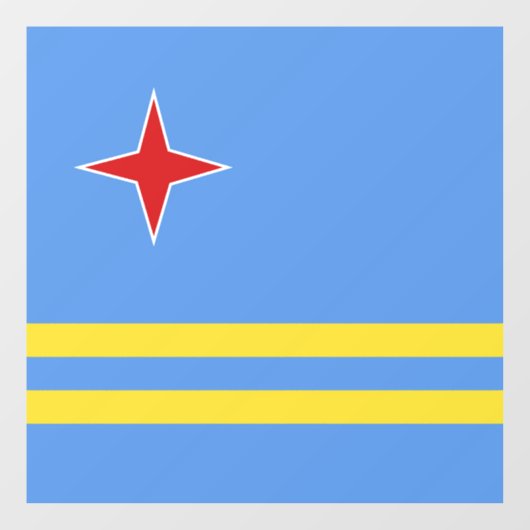 アルバ国旗 ウィンドウサイン (シート)