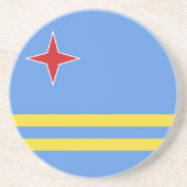 アルバ国旗 コースター (正面)