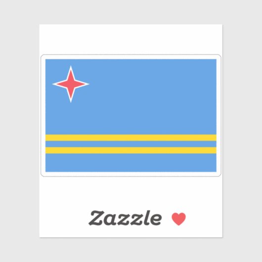 アルバ国旗 シール (シート)