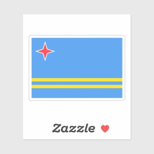 アルバ国旗 シール (シート)