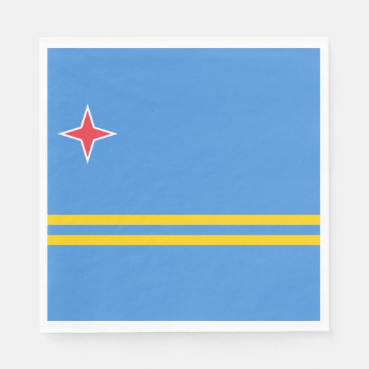 アルバ国旗 スタンダードランチョンナプキン (正面)