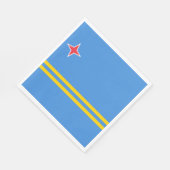 アルバ国旗 スタンダードランチョンナプキン (角)